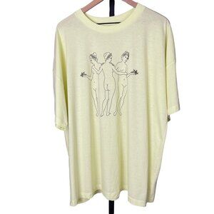 Abound‎ Muses Short Sleeve Graphic T-Shirt Yellow 1X